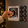Christmas Rotating Disc Night Light with Activated Singing, Acrylic Refrigerator Creative Decorative Ornament