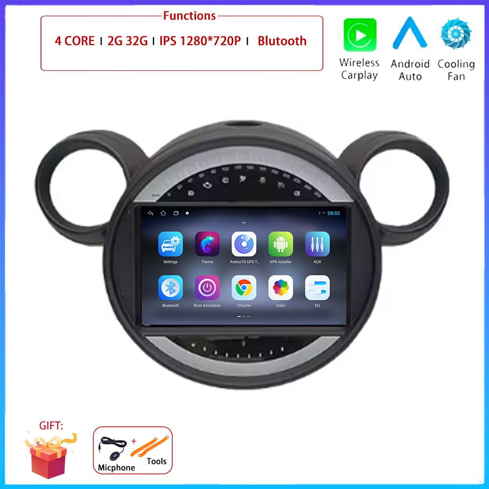 

9“ For BMW Mini Cooper Countryman R56 R60 2011 - 2013 Car 4G Android OS Radio Stereo Multimedia Video GPS Navigation Player BT
