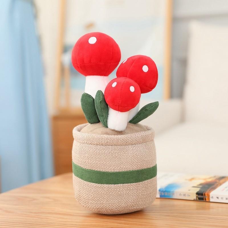 Simulation Plant Doll Daffodil Tulip Fun Potted Series Plush Toy Decorative Ornaments