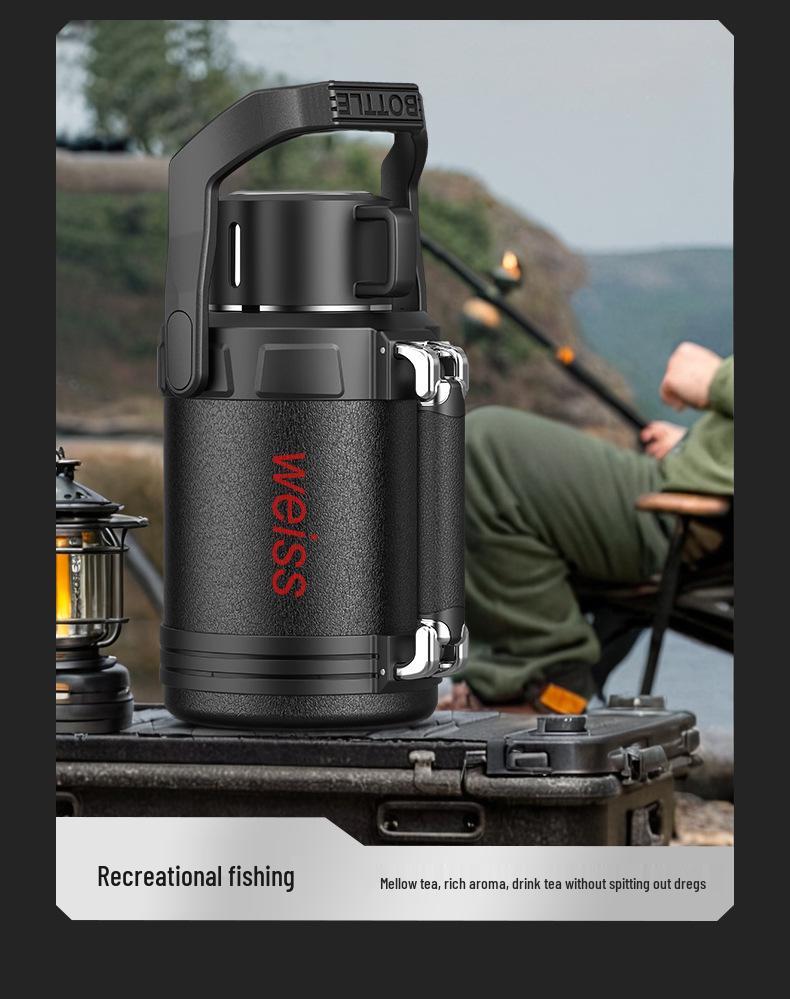316 Stainless Steel Large-Capacity Thermos Flask for Outdoor Travel and Sports