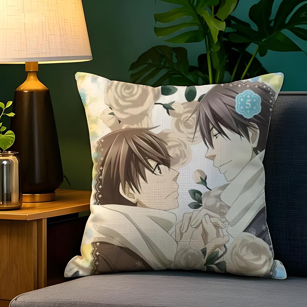 Comic Anime PCSekaiichi HatsukoiS  Pillow Case Natural Linen Pillow Case DoubleSided Decor Sofa Pillowcase Home Decor
