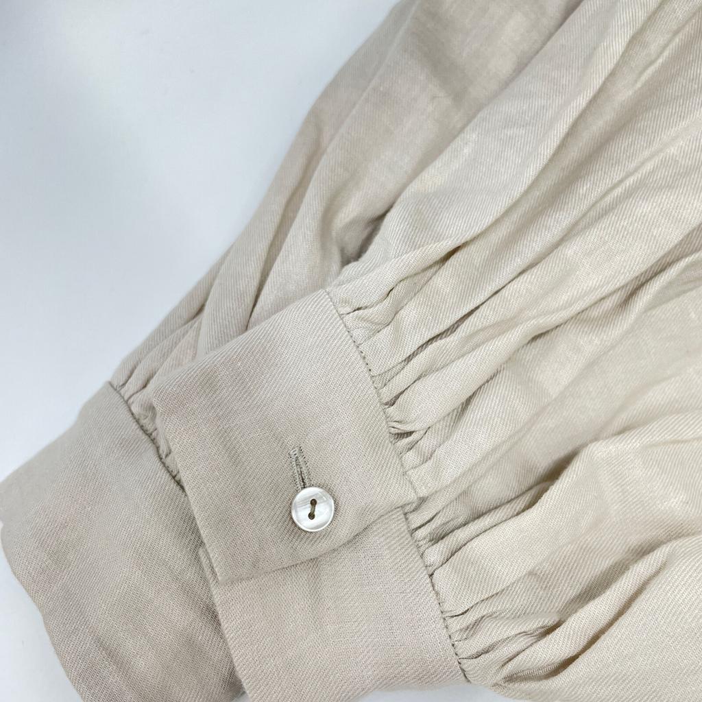 ETRE TOKYO Beige Cotton X Linen Dress Dress F beigeUsed