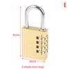Mosazný Mini 3/4místný Číselný Kódový Zámek Kombinační Visací Zámek Visací Zámek Resetovatelný Na Cestovní Tašku Dveře Skříňku