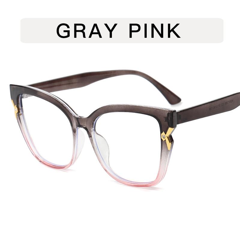 New Fashion Outdoor HD Ultra Light Anti Blue Light Eyeglasses Women's Trendy Plain Glasses Retro Daily Street Decorative Eyewear