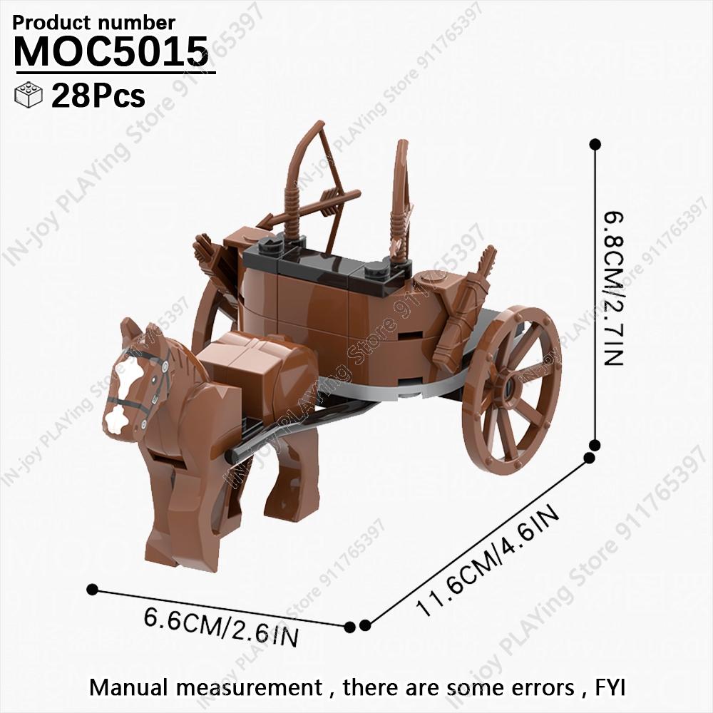 MOOXI Medieval Building Blocks Set Military War Castle Knight Carriage Crossbow Siege Vehicles Model MOC Bricks Toy For Boy Gift