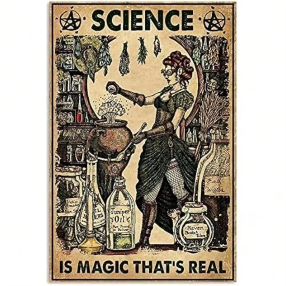 Retro Vintage Metal Tin Sign, 20x30cm Wall Art Decor for Living Room Kitchen