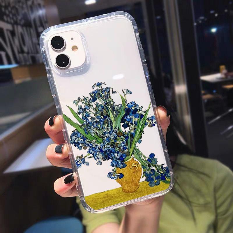 Great Art Van Gogh Oil Painting Phone Case for IPhone 15 Pro Max 14 13 12 11 Pro Max 7 8 14 Plus X XR XS Shockproof Clear Cover