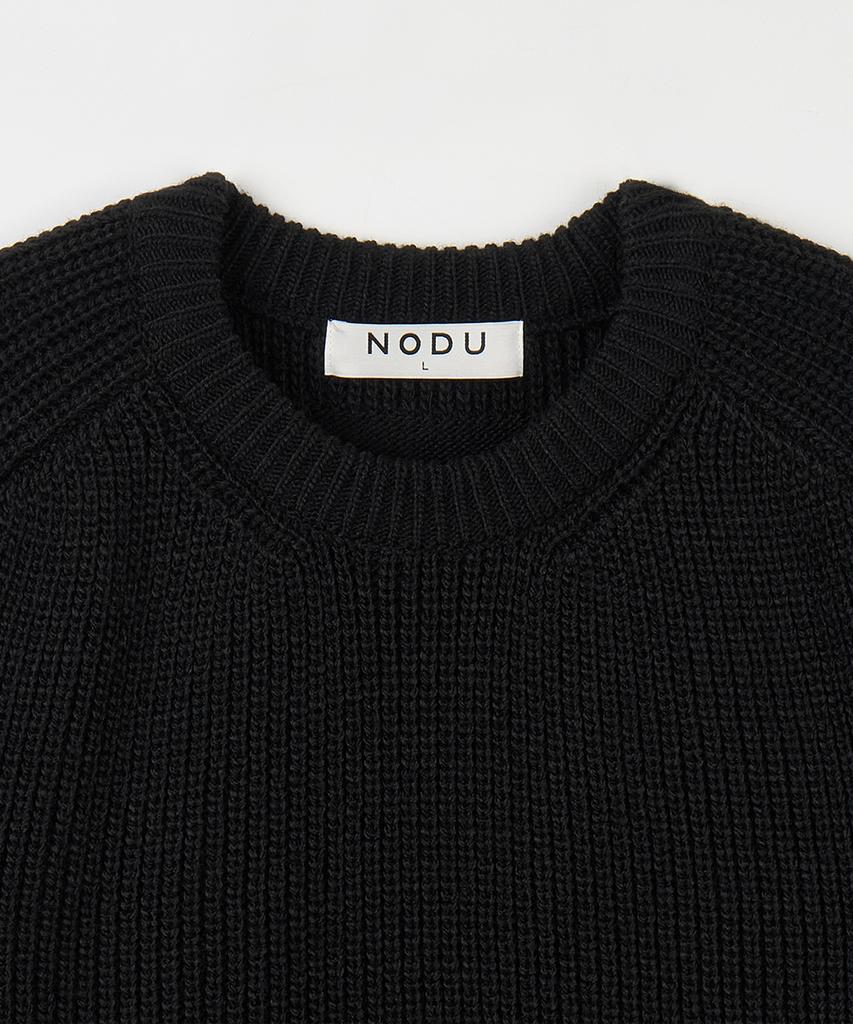 NODU Saddle Hazzi Essential Raglan Knit [Black]