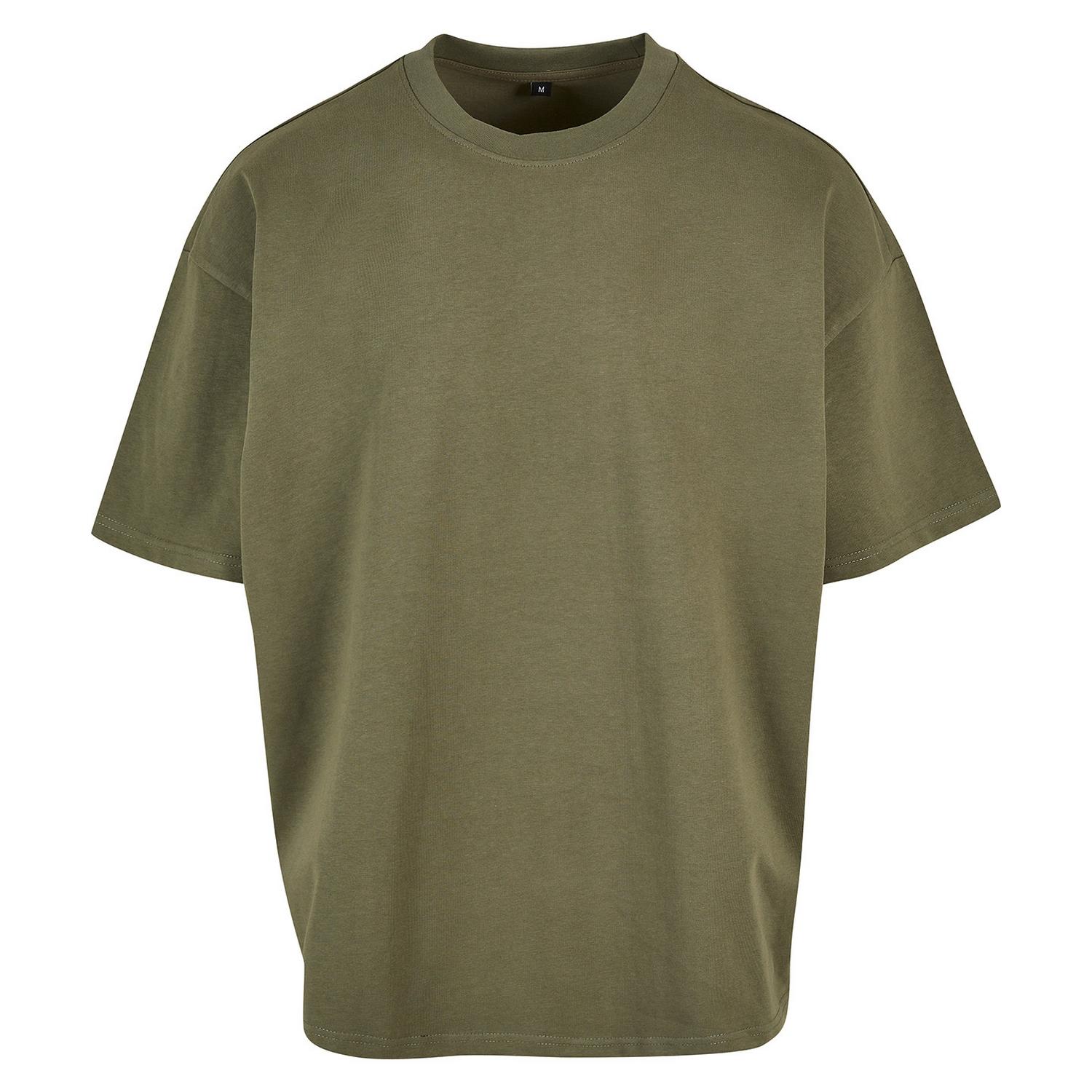 New Morning Studios Mens Jersey Cotton Oversized T-Shirt S oliva