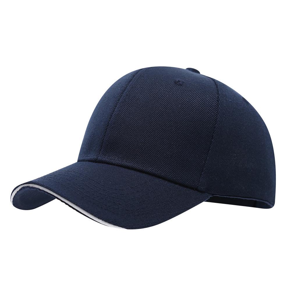 Custom Logo Solid Color Six-Panel Brushed Cotton Baseball Cap