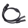 Plug and Play 3Pin XLR Male to Dual 6.35mm Female Gold Plated Stereo Converter Cable  Amplifier