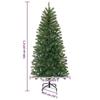 VidaXL Sapin de Noël artificiel Vert 120 cm PVC, PE et acier, Déco salon, arbre artificiel moderne, fête de Noël, 42018732