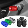 4Pcs Car Wheel Air Stem Cover Tire Valve Dustproof Caps For Renegade Wagoneer Avenger Recon Wrangler JK Gladiator Compass