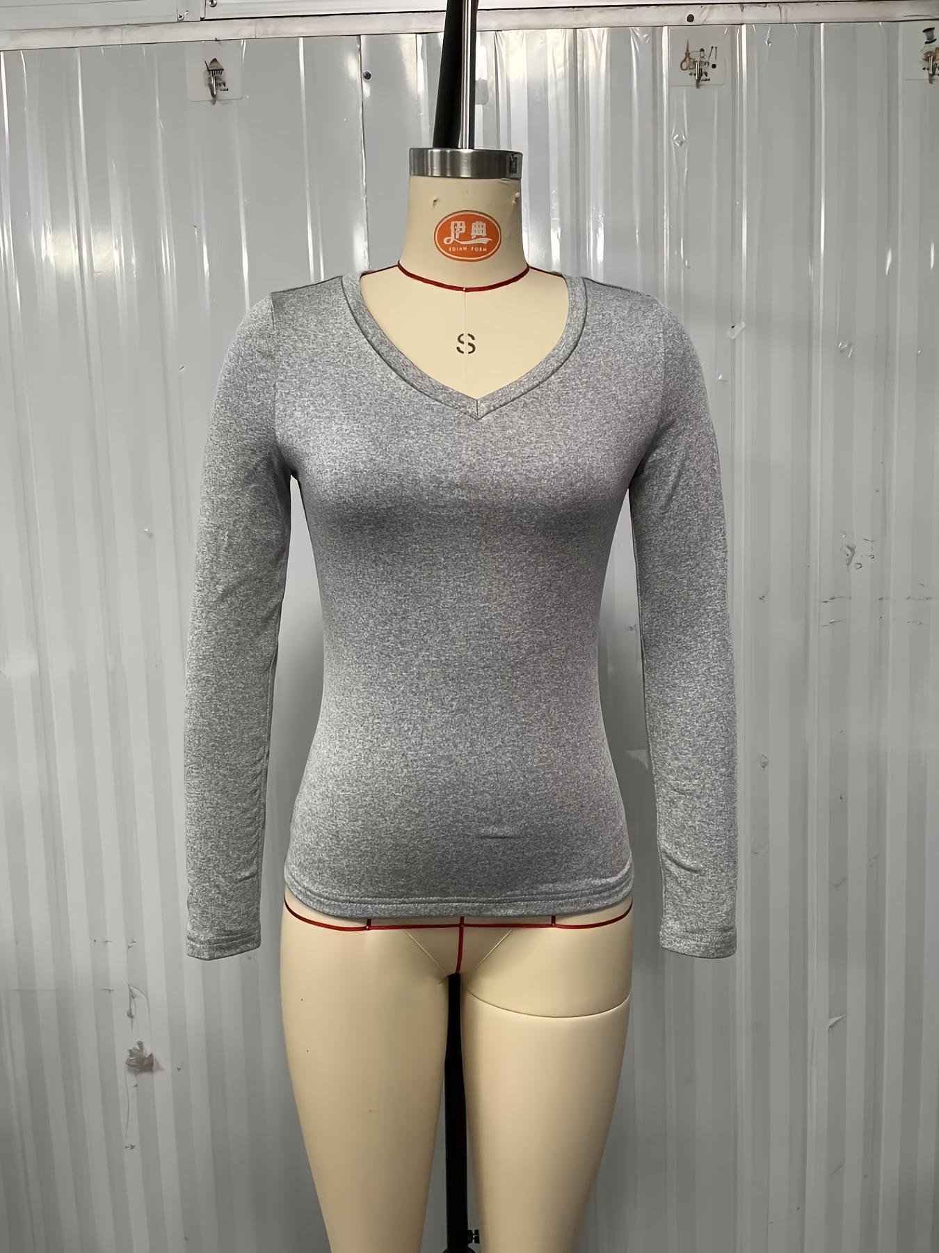 European & American Cross-border Autumn/Winter Women s Antibacterial Warm Hoodie - Fashionable Sexy Base Layer Extra Large серый