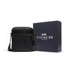 COACH Houston Cow Leather Shoulder Bag, Crossbody Bag Small Men's Black 4009-QBBK