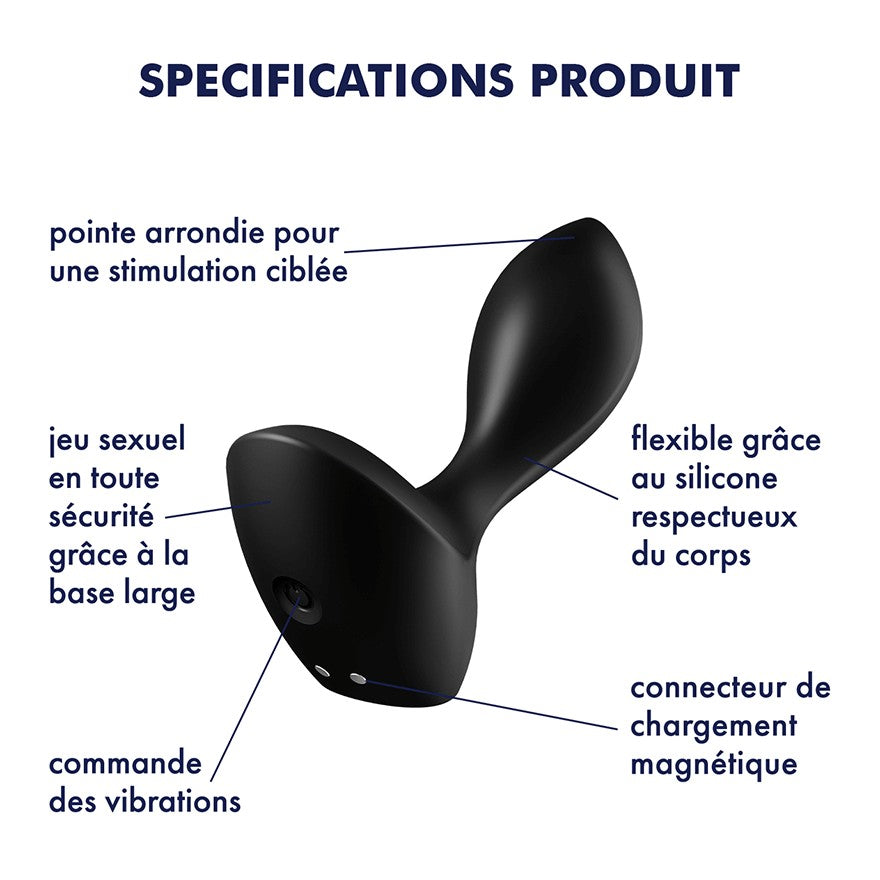 Plug Anal Vibrant Noir Usb Backdoor Lover Satisfyer Cc597729