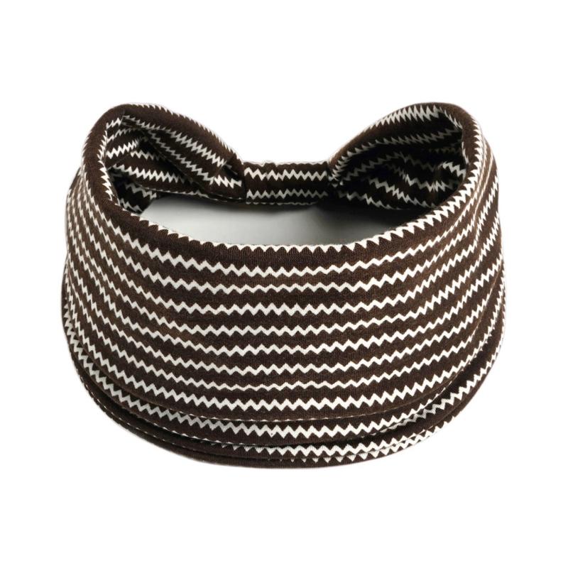 Haarschmuck Retro Haarband Dicke Breite Stirnbänder Turban Workout Bedrucktes Stirnband Kopfwickel für Damen Yoga Sport Haarband