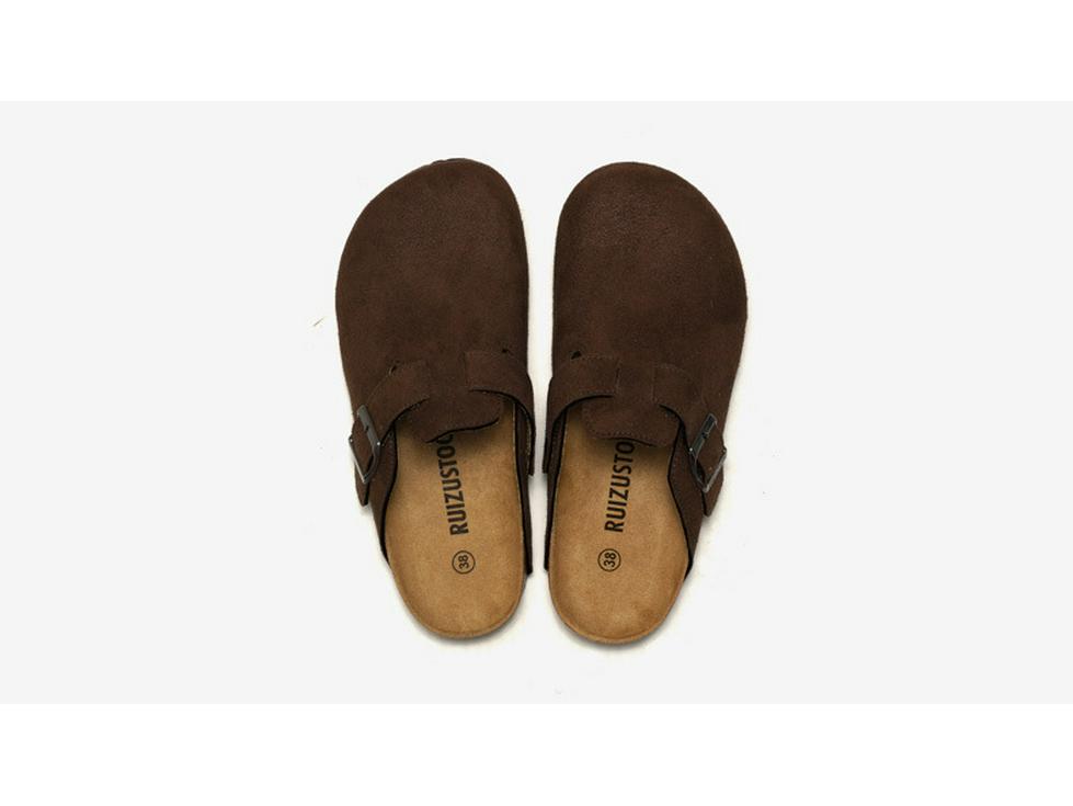 RUIZUSTOCK Sandale Unisex cu Vârf din Plută - Îmbrăcăminte de Plajă Toamnă/Iarnă