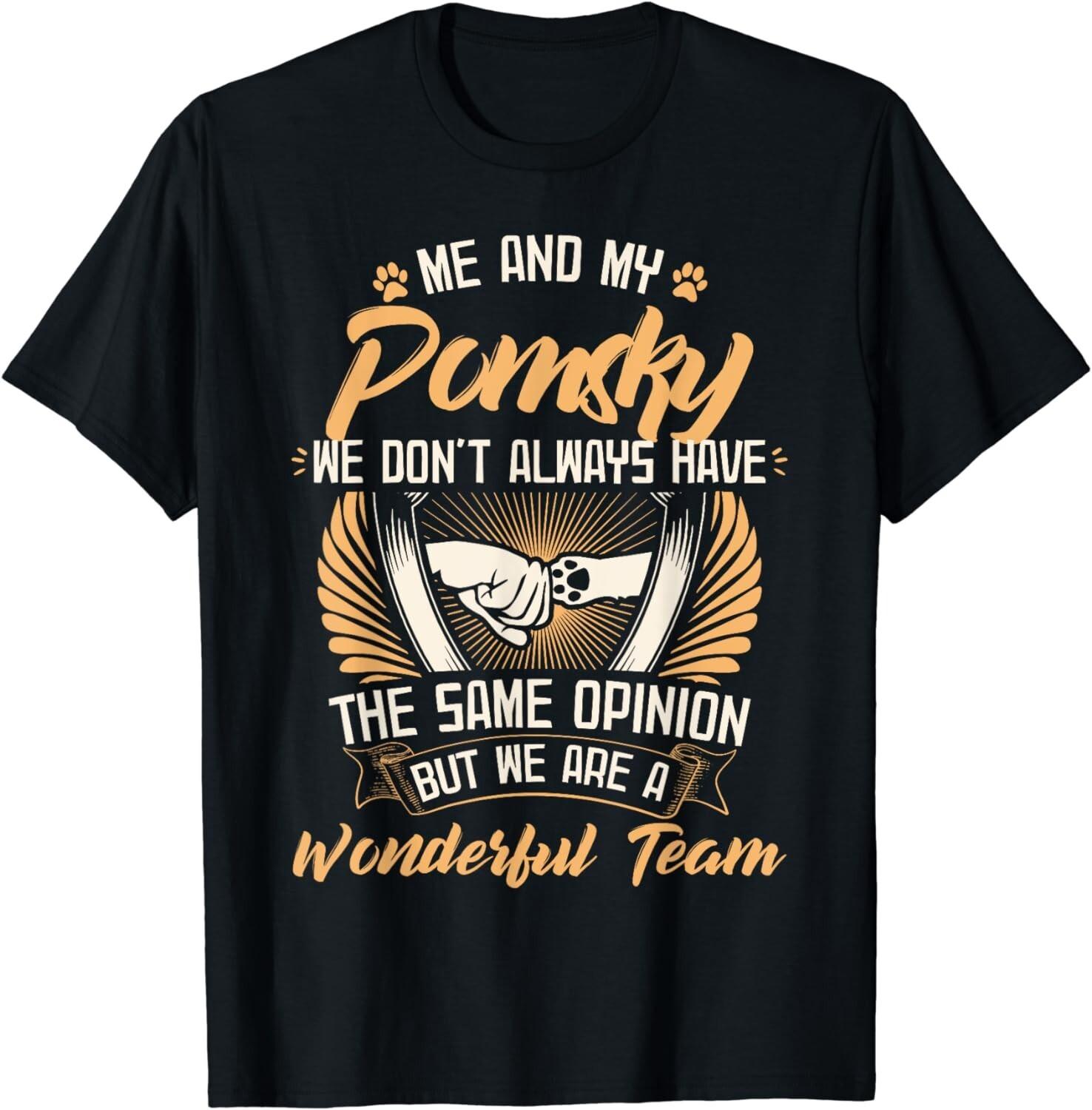 Pomsky Shirt Men Women Dog Mom Dog Lover Gift Unisex T-Shirt S