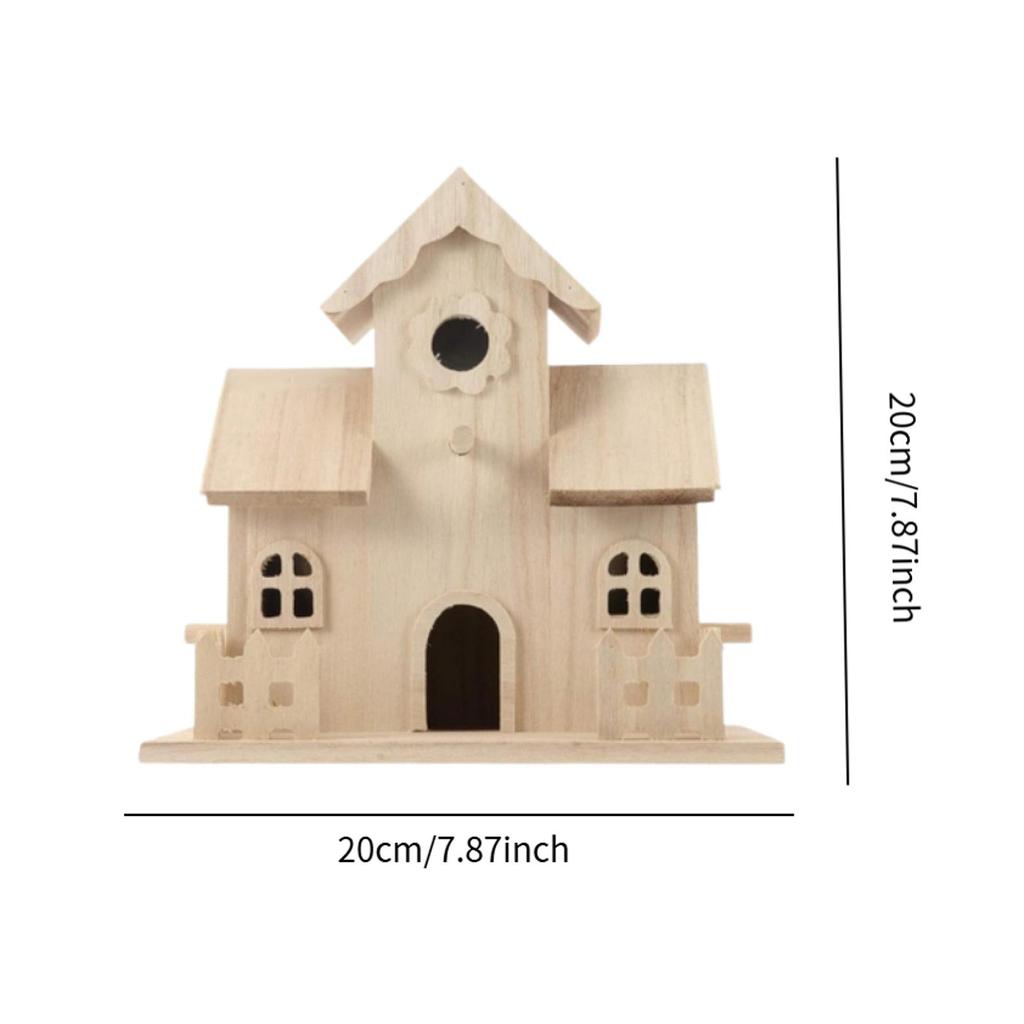 Outside Bird House Outdoor Birdhouse Room Multipurpose Wood DIY Hanging Hummingbird