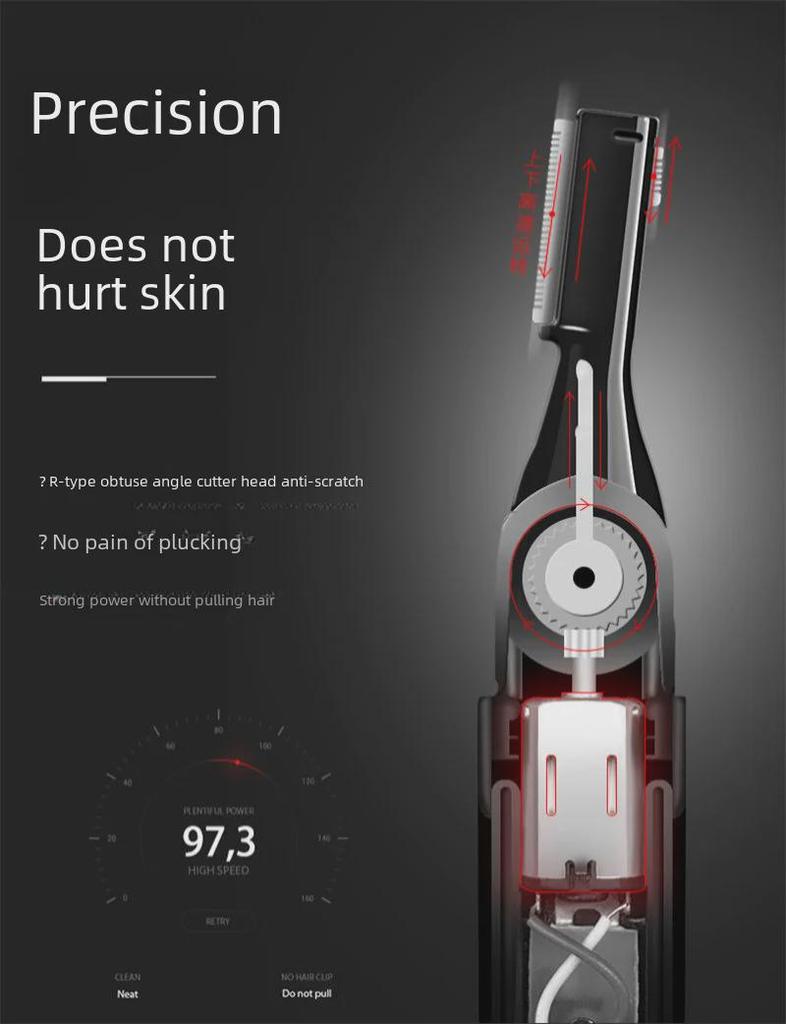 Elektrischer Damen Augenbrauentrimmer - Automatisches Rasieren und Haarentfernung Beauty-Tool