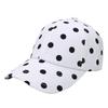 Japanese Xiaoxiangfeng Polka Dot Baseball Cap Spring And Summer Big Head Circle Show Face Small Fashion Versatile Shade Cap