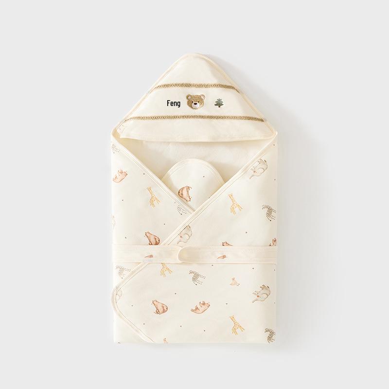 Leichte 60g Neugeborenen-Swaddle-Decke aus reiner Baumwolle für Frühling und Herbst