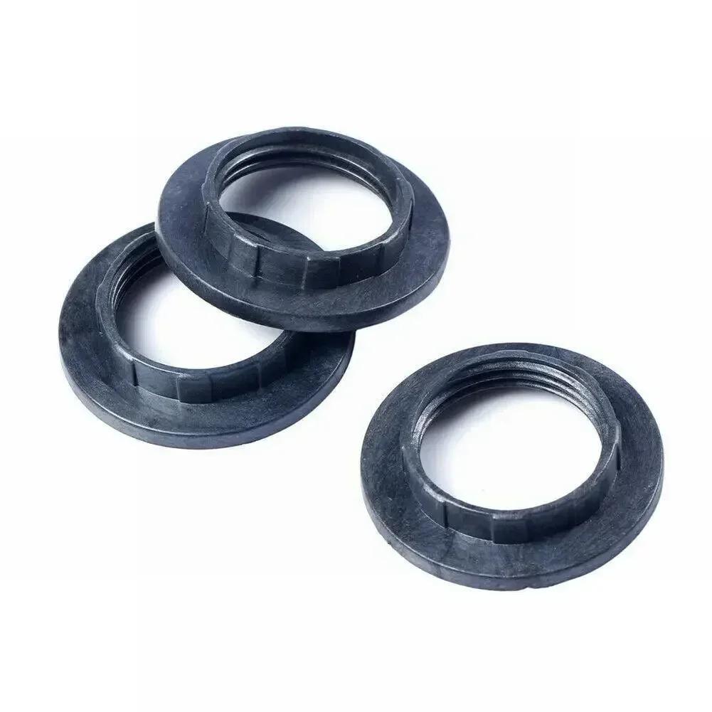 3Pcs E14 Plastic Lampshade Collar Ring Thread Lamp Light Shade Parts Bulb Holder Adapter Washer Transverter Retaining Fitting
