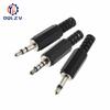 3.5mm RCA Plug 2 3 4 Pole Mono Stereo Audio Video Dual Audio Plug Headphone Cable Wire Connector For Headphone Socket