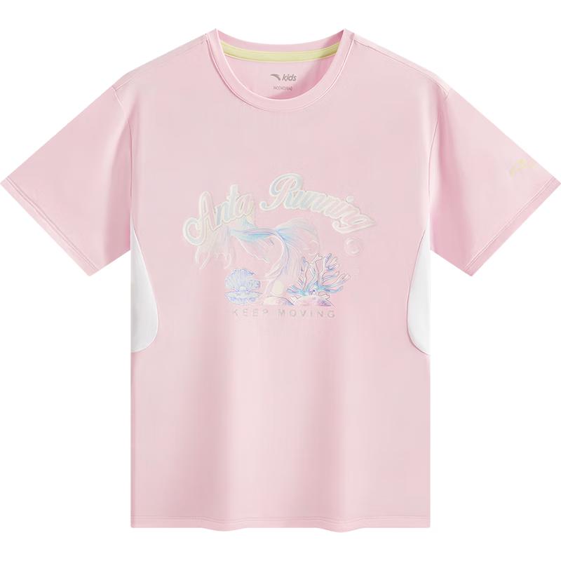 Anta Kids  Girls  Breathable Short Sleeve T-Shirt 130
