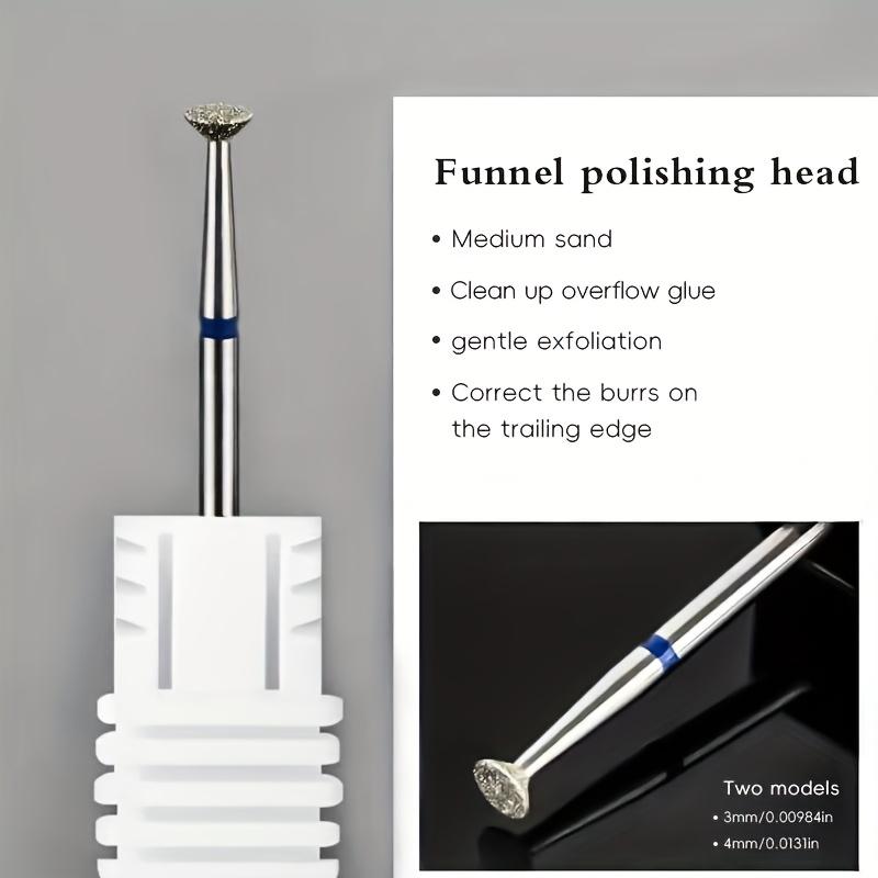 A Set of Drill Bits, Using Low-allergy Tungsten Carbide Tips, Medium Grit (M), Suitable for Removing Nail Polish, Cuticles, and Gel Nail Polish