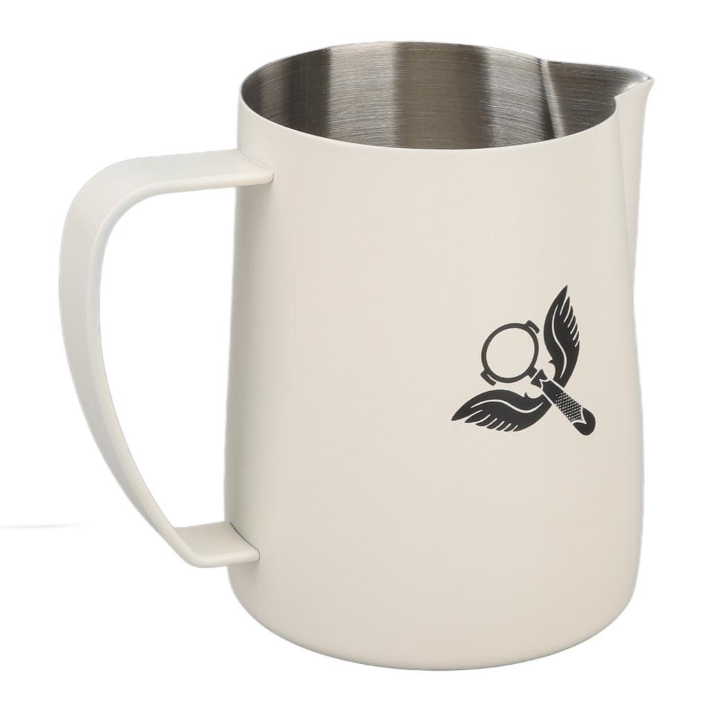 Frothing Cup Prevent Spilling 304 Stainless Steel Milk Frothing Pitcher with Handle for Coffee Making 600ml