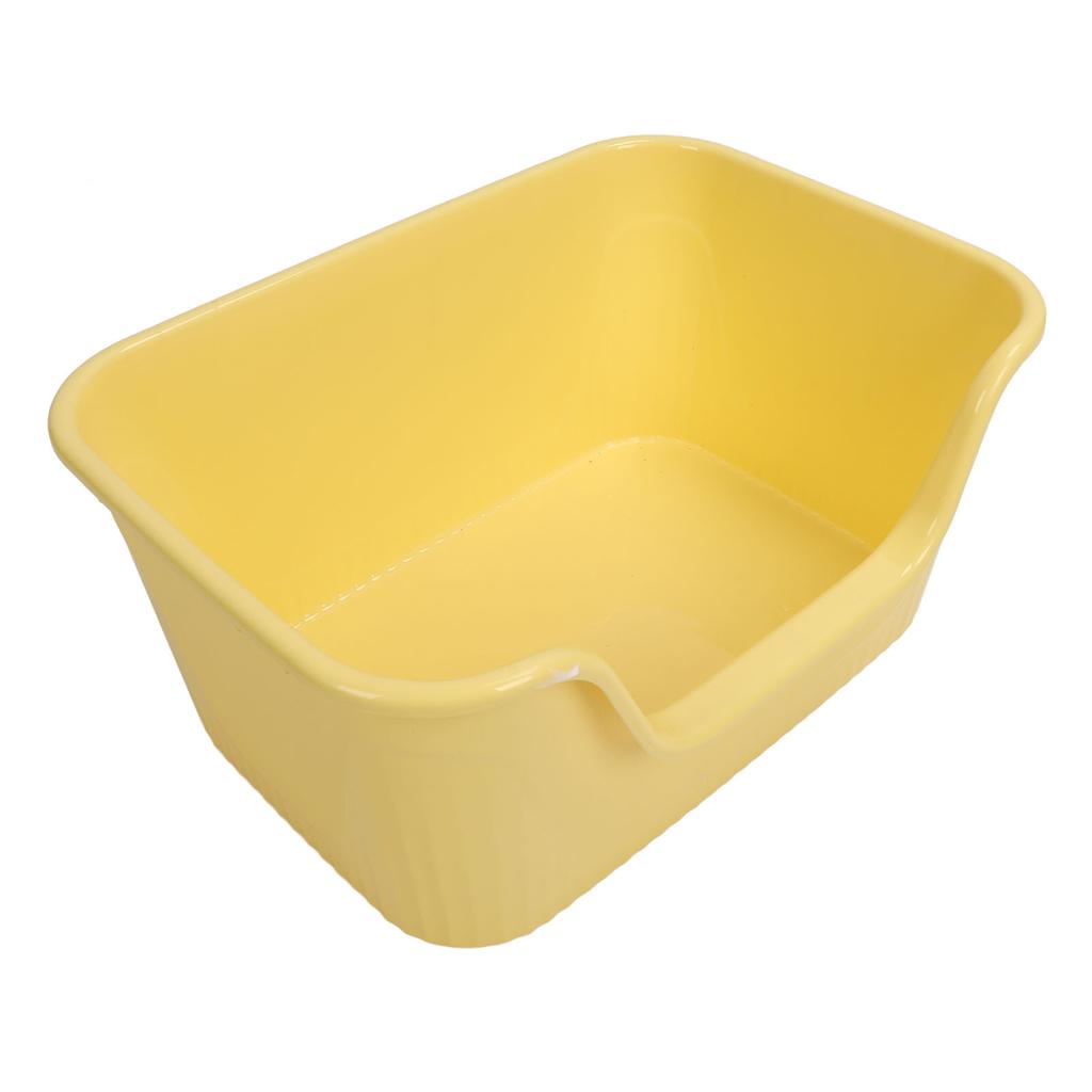 Large Cat Litter Box High Sides Anti Splashing Easy To Clean Simple Look Open Cat Litter Box for