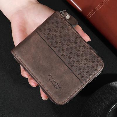 Minimalistische einfarbige kurze Geldbörse, vielseitige Geldbörse, lässige multifunktionale Kreditkartenhalter-Unisex-Tasche für den täglichen Gebrauch