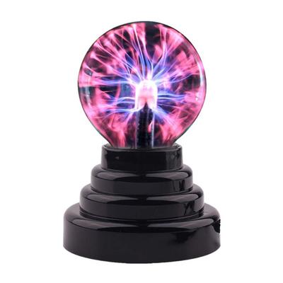 Glob de plasmă Lampă de noapte pentru atmosferă Lampă cu lavă Alimentare prin USB și baterii AAA Cadou pentru copii Lampă LED Magic Bolt