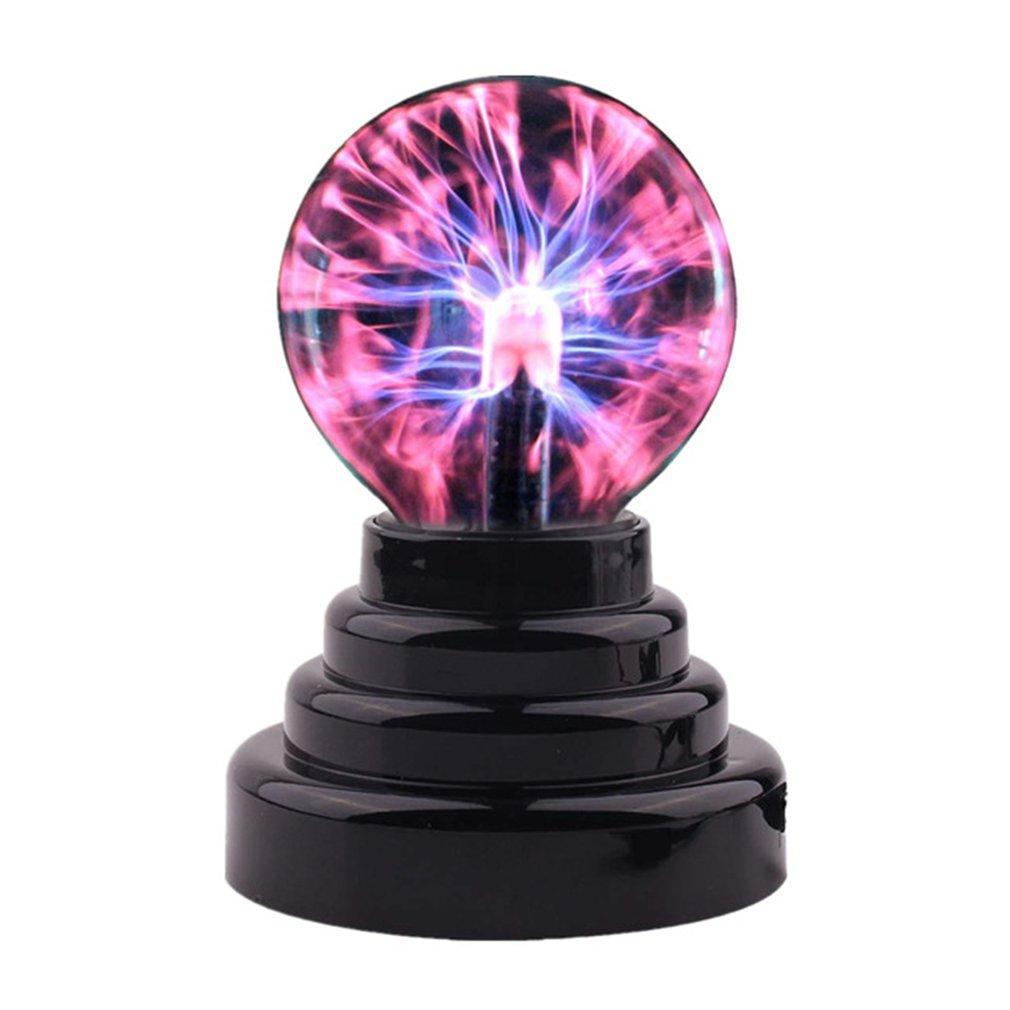 Glob de plasmă Lampă de noapte pentru atmosferă Lampă cu lavă Alimentare prin USB și baterii AAA Cadou pentru copii Lampă LED Magic Bolt