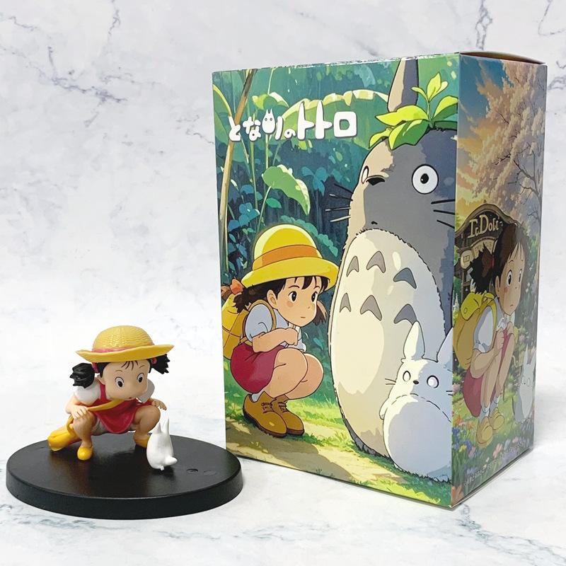 7cm Anime Mein Nachbar Totoro Zeichentrickfilm Mei Niedliche Figur Xiaomei PVC Sammlermodell Ornament Puppen Statue Kinderspielzeug Geschenke
