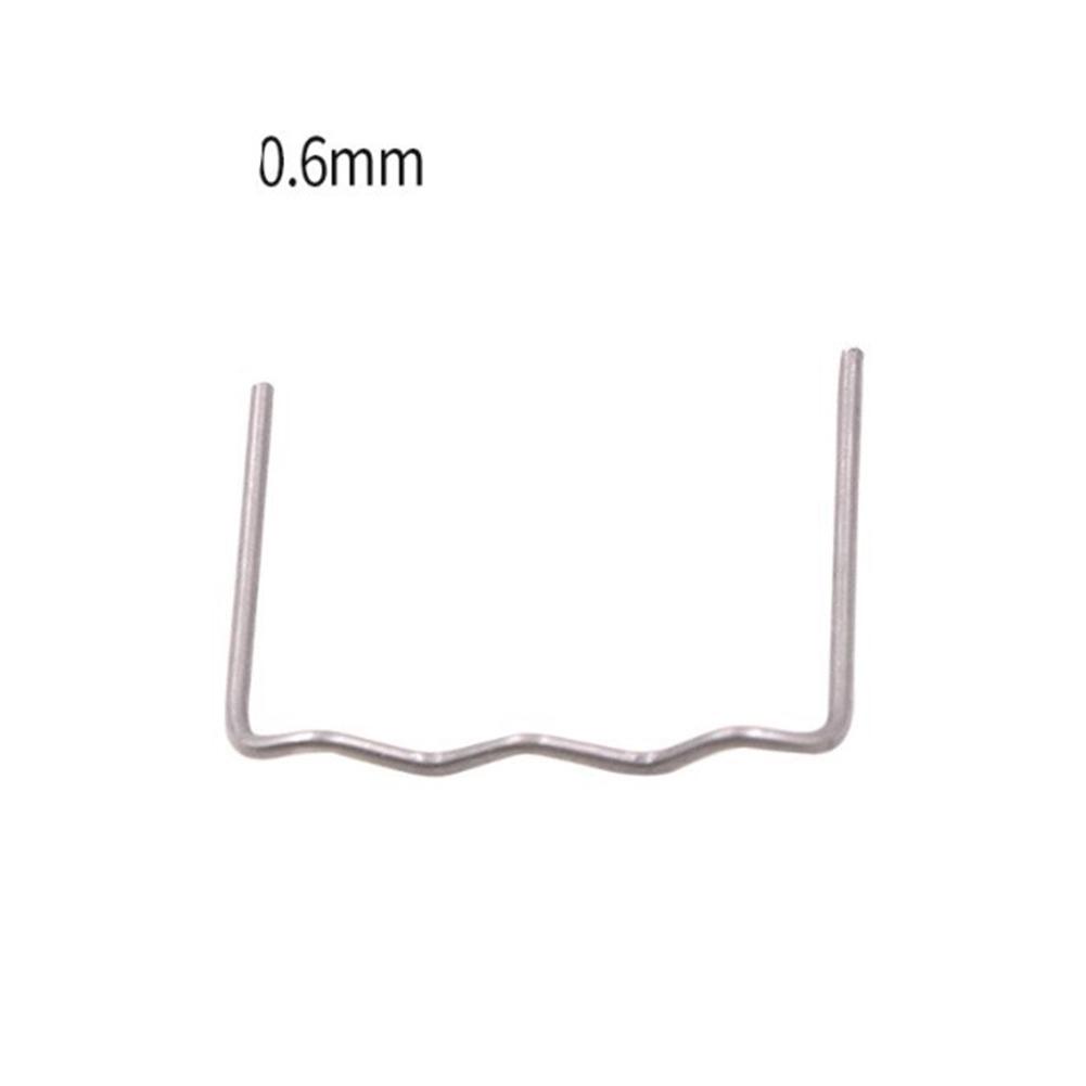 Pre-cut Hot Stapler Staples 0.6mm Accessories Flat Staple Parts Replacement Stainless Steel For Car Bumper Plastic Welder