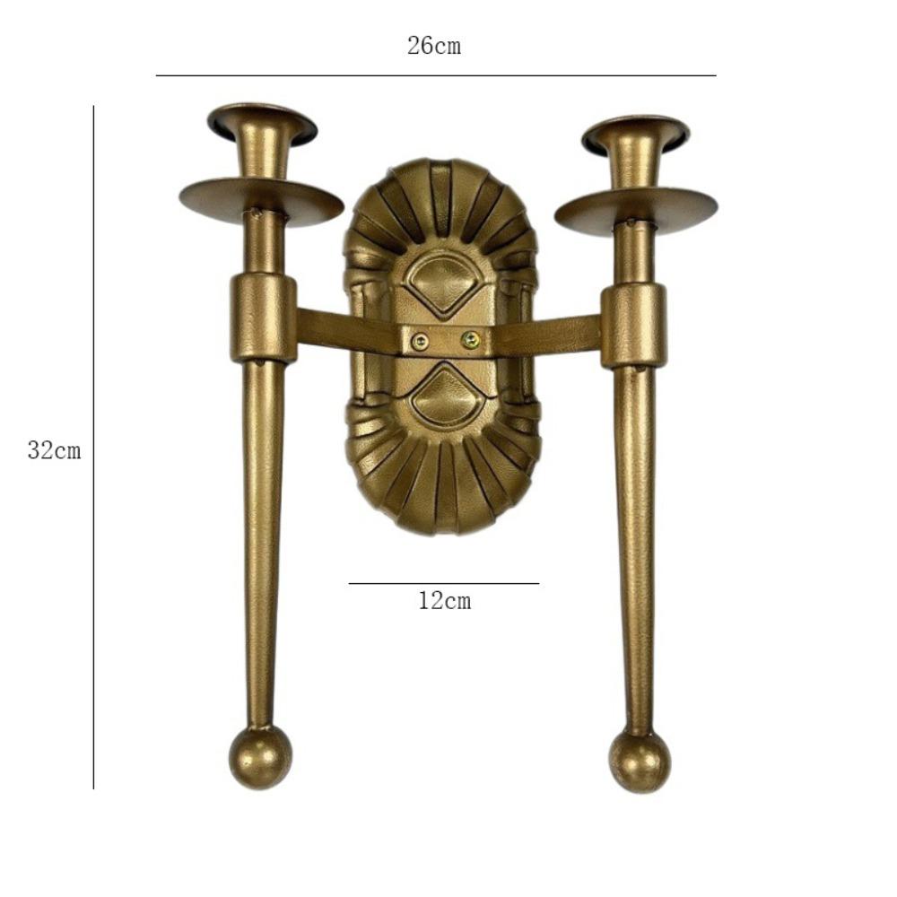 Iron Candle Base European Style Hanging Candlestick Fashion Wall Mounted Candle Holder  Dining Room