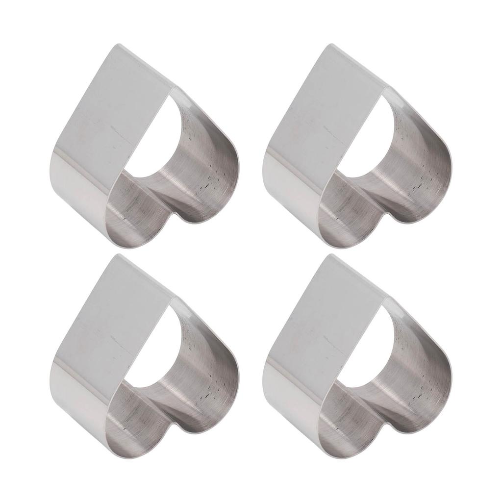 4 stk Kakekutterform Rustfritt Stål Multifunksjon DIY Lett Løsning Kakebaking Kutterform Verktøy