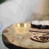 Copper Bowl Ornament Ritual Smudging Rice Temple God Buddha Worship Furnishing Articles Small Decorate