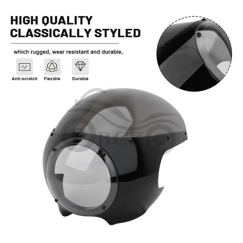 Retro Round Headlight Fairing Cover for ST250 Motorcycle