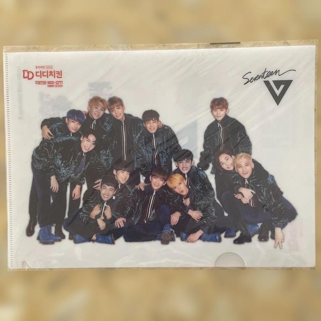 [USED] SEVENTEEN Korean DD Chicken Clear File Set (4 Types)