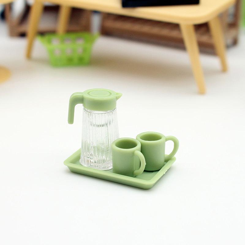 1:12 Dollhouse Miniature Grid Space Mini Juicer Kitchen Supplies Miniature Scene Model Decor Toy Doll House Accessories