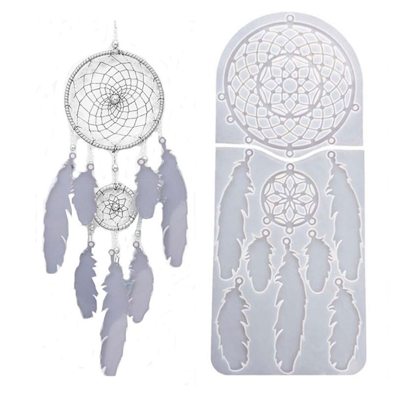 

Dream Catcher Feather Silicone Mould Crystal Epoxy Resin Casting Craft Gift