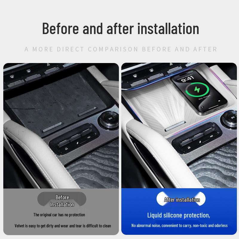 Zeekr 8X Silicone Pad for Wireless Charger Console - Car Interior Decoration Accessory
