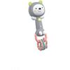 Cartoon Animal Baby Rattle & Teether Toy, Soft Handheld Soothing Toy With Light & Music