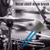 Professional Jazz Drum Brushes Drum Sticks Telescopic Metal Handle Brush Flexible Percussion Instruments Cleaning Tool