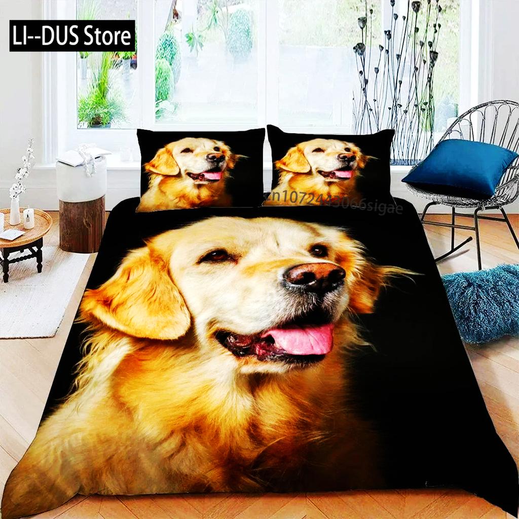 Dogs Duvet Cover Set Cute Animal Bedding Set Microfiber Bernese Mountain Dog Comforter Cover Twin Full Size For Kids Teens Boys