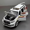 HAOCHI 1/24 Toyota PRADO Land Cruiser SUV Alloy Car Model Diecast Metal Off-road Vehicle Car Model Sound Light Children Toy Gift